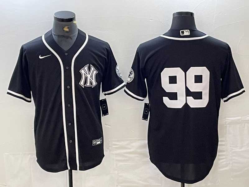 Men's New York Yankees #99 Aaron Judge No Name Black White Cool Base Stitched Jersey,We sell and wholesale Men's New York Yankees #99 Aaron Judge No Name Black White Cool Base Stitched Jersey on line form chian!